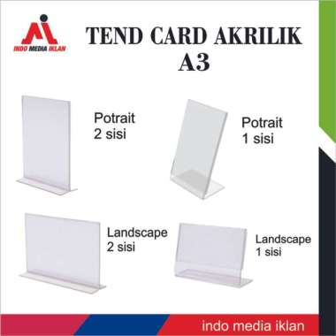 akrilik a3 , tent card akrilik a3 Multicolor