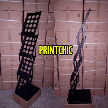 rak brosur besi 4 susun | rak brosur 4 susun Multicolor