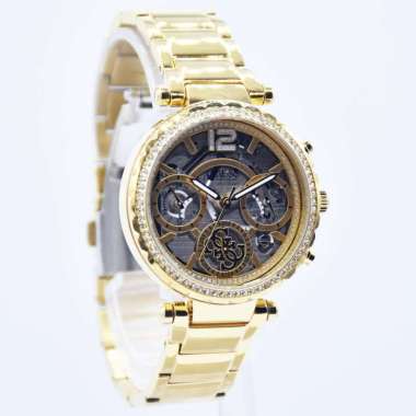 GUESS GW0403L - JAM TANGAN GUESS WANITA ANALOG STAINLESS STEEL ORIGINAL Gold