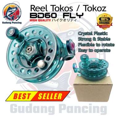 Reel Mini Tokos Fly Fishing Tokoz BD60 Gagang Aluminium Bahan Plastik