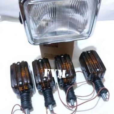 Reflektor Lampu Rx King/Old/Cobra 5T5 Set Sein Sen Kotak Rx King