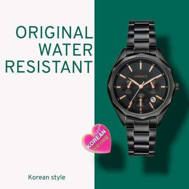 JAM TANGAN WANITA ORIGINAL VIRENCE V3003 STAINLESS 3,7CM TANGGAL AKTIF CHRONO VARIASI INCLUDE BOX VI