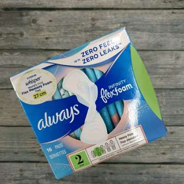 Whisper Infinity Always Flexfoam Pembalut Singapore