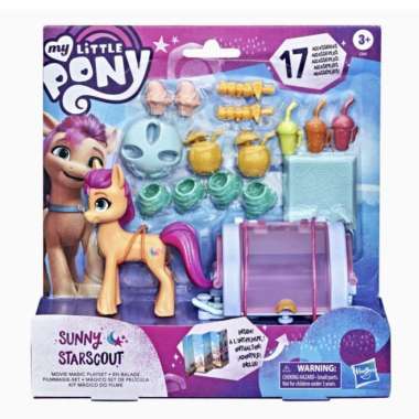 my little pony hasbro sunny starcout movie magic playset / mainan kuda Multicolor