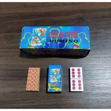 Kartu gaple Domino game / Gapleh card / Mainan gaplek Gold Fish 1 Pcs