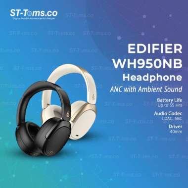 Edifier WH950NB / WH 950NB Over-Ear Bluetooth Headphones ANC LDAC Ivory