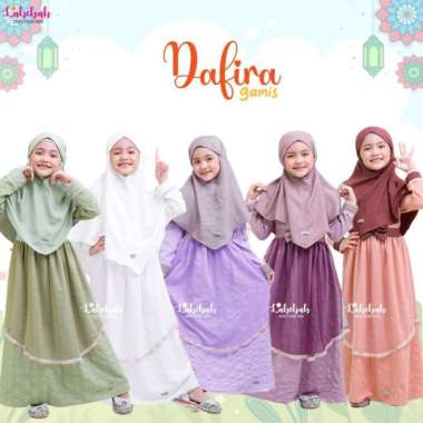 DF Baju Muslim Setelan Gamis Anak Labebah Dafira Series Semua Ukuran Multicolor