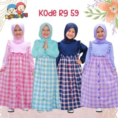 Gamis Anak Raggakids RG49 / Gamis Ragga Kids RG 49 Semua Ukuran Multicolor