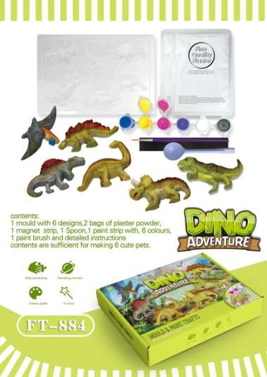 mainan mold and paint diy dinosaurus / sea/ space / forest