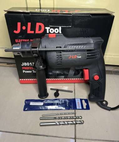 Mesin Bor tembok beton impact drill 13mm JLD J8013S J-8013-S PAKET MATA BOR