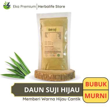 DAUN SUJI HIJAU BUBUK Pudak Kering Asli Pewarna Kue Alami Ramuan Rempah Herbal Murni Jamu Minuman Tr