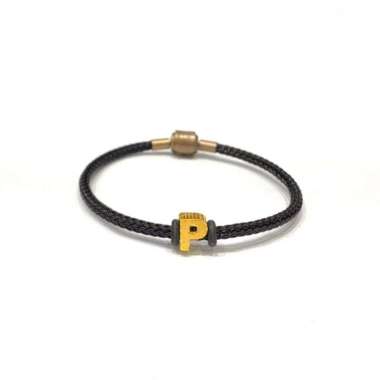 Gelang Tali Inisial Huruf P Koleksi Josean Elegant Emas Asli