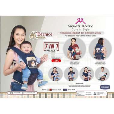 Gendongan Bayi Hipseat Moms Baby Mbg 2025 Series Bernice Multicolor