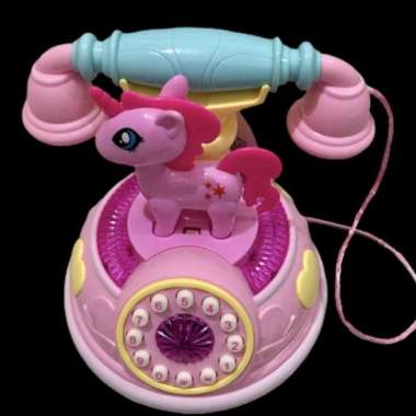 mainan anak telpon model kuda pony unicorn lucu Multicolor