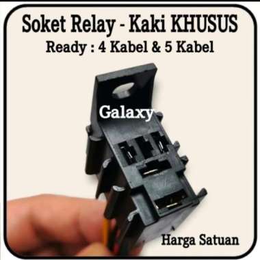 Soket Relay Mini Kaki Khusus - Relay Denso / Nais Bisa Pakai 4 kabel only