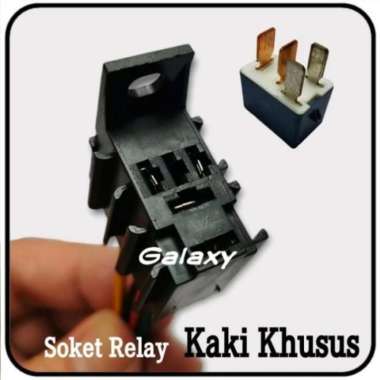 Soket Relay Mini Kaki Khusus - Relay Denso / Nais Bisa Pakai +relay denso