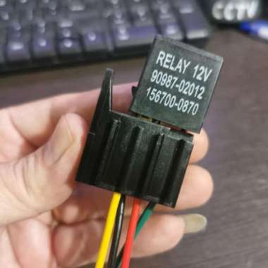Soket Relay Mini Kaki Khusus - Relay Denso / Nais Bisa Pakai +relay hitam
