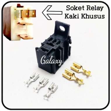 Soket Relay Mini Kaki Khusus - Relay Denso / Nais Bisa Pakai Soket+sekun onl