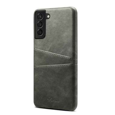 Suteni Leather Case Samsung S21 Plus S21 Ultra CardSlot Casing Kulit Hardcase S21 Plus Hijau