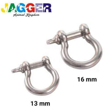 Ring Omega Gelang Rantai Besi Untuk Kaki Burung Parrot Afgrey Macaw Omega13 + Kili2