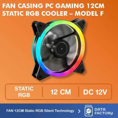 FAN CASING STATIC RGB 12CM / FAN CHASING RGB / CPU COOLER PC / Model F
