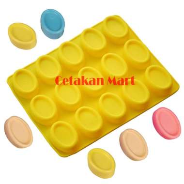 CMart Cetakan Sabun Oval 15 cav Silikon