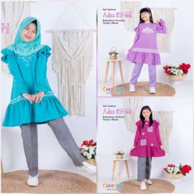 Setelan celana anak cutetrik 3-15th / setelan adisa cutetrik Multicolor