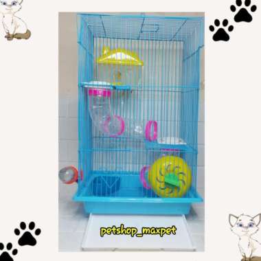 kandang hamster besar tingkat 3 murah sweet lengkap mainan rumah botol Varian Based Information