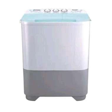 SHARP MESIN CUCI 2 TABUNG ES-T90MW-BK / ES T90MW BK / ES-T90MW - 8KG Abu - abu
