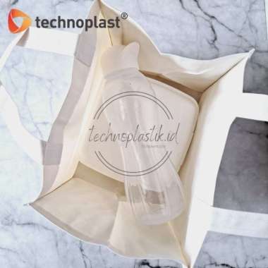 TECHNOPLAST Monochrome Uniset Lunch Kit Lunch Box & Bottle With Bag Putih