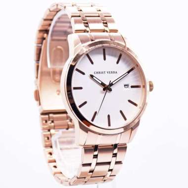 Christ Verra CV 10636 - Jam Tangan Couple Christ Verra Stainless Steel Original CV 10636G-15 SLV