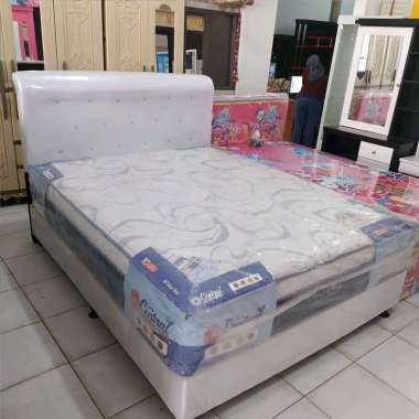 set tempat tidur central deluxe pocket spring / spring bed satu set central deluxe pocket spring / t