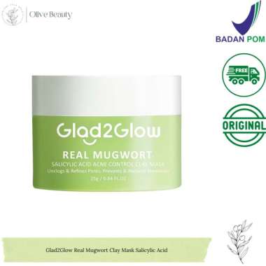 Glad2Glow Real Mugwort Clay Mask Salicylic Acid