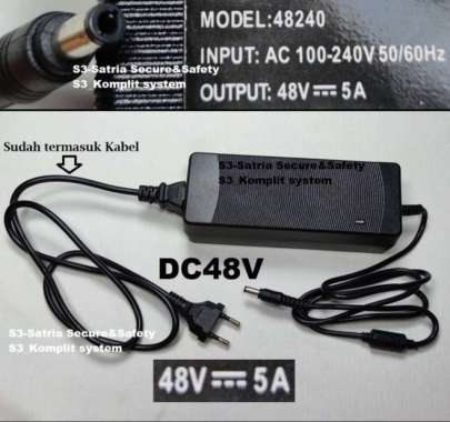Dc Adaptor 48V 5A 48Vdc Dc48V 5000Ma 4A 3.5A 2.5A Adapter Power Supply Multicolor
