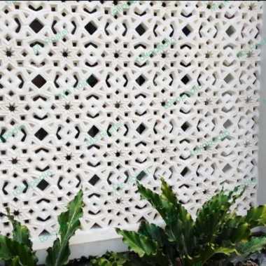 Roster Beton Karawangan/Lubang Angin Modern size 30X30/Warna Putih Terbaru