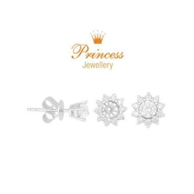 Anting Berlian Sertifikat GIA PER867566 Princess Jewellery