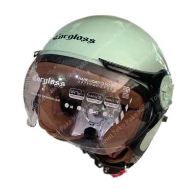 Helm cargloss hijab retro original green