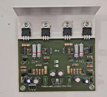 KIT POWER AMPLI STEREO TIP41 TIP42