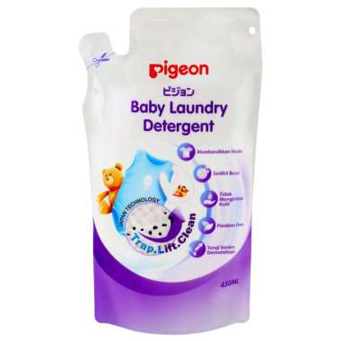 Pigeon Baby Liquid Laundry Detergent 450ml | Baby Laundry Detergent 450 ml | Sabun Cair Baju Anak | 