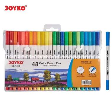 [Set] Color Brush Pen - Joyko Clp-40 48 Warna Murah Multicolor
