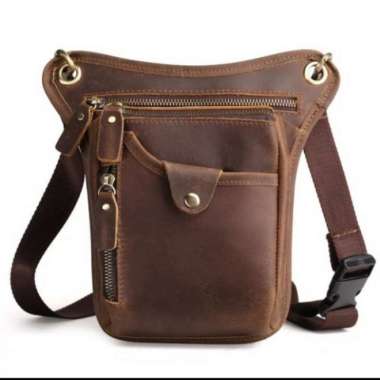 SPV TAS SABUK KULIT TAS PINGGANG ASLI KULIT BAHAN KULIT - TAS PAHA KULIT