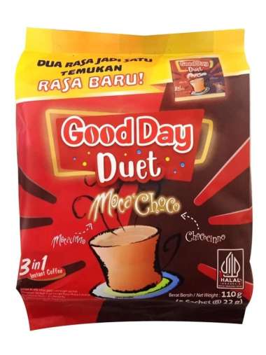 KOPI INSTANT GOOD DAY DUET MOCA CHOCO 110GR