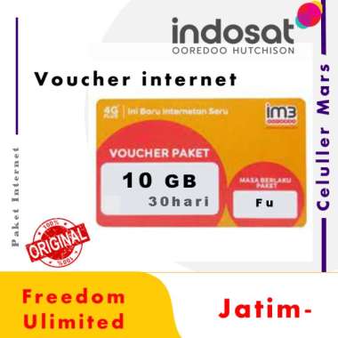 Voucher Indosat Freedom U 10GB, Voucher Indosat 2+ 10GB FU JATIM