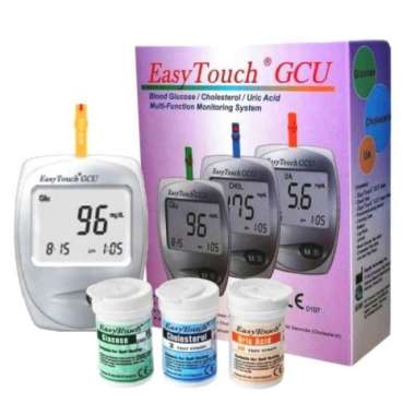 easy touch gcu alat tes gula darah 3 in 1 izin kemenkes