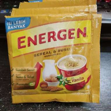 1 RENCENG ENERGEN SACHET ISI 10 SACHET VANILLA