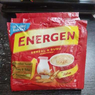 1 RENCENG ENERGEN SACHET ISI 10 SACHET JAHE