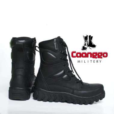 BOSSINDO SEPATU boots safety PDL BRIMOB BANSER COBOY BAICRES New original Quality CAANGGO 40 Hitam