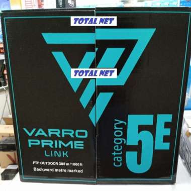 Varro prime FTP Cat5 Cat5e Outdoor Hitam Single Jacket