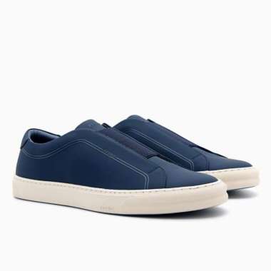 PM151 SEPATU PEDRO PRIA ORIGINAL SNEAKER SLIP ON KETS BIRU NAVY