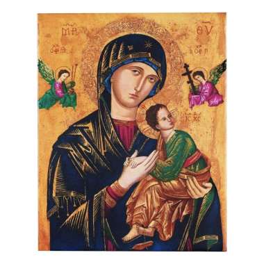 Gambar Kanvas Maria Bunda Penolong Abadi 20 X 25 Cm Toko Katolik Multicolor